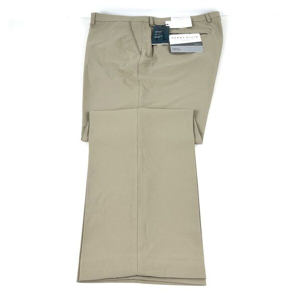 Perry Ellis Portfolio Essentials Men Slim-Fit Golf Pants -Aluminum-38x29 - Picture 1 of 5